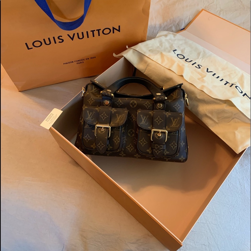 Louis Vuitton Manhattan NM Noir Black New